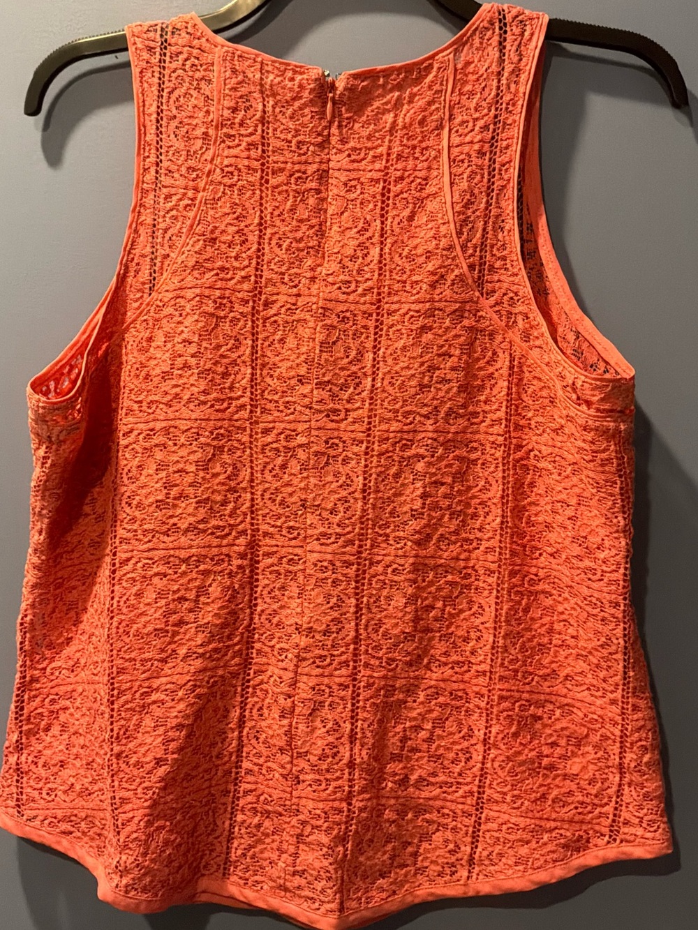 ANN TAYLOR Coral Lace Tank Top - Picture 4 of 6